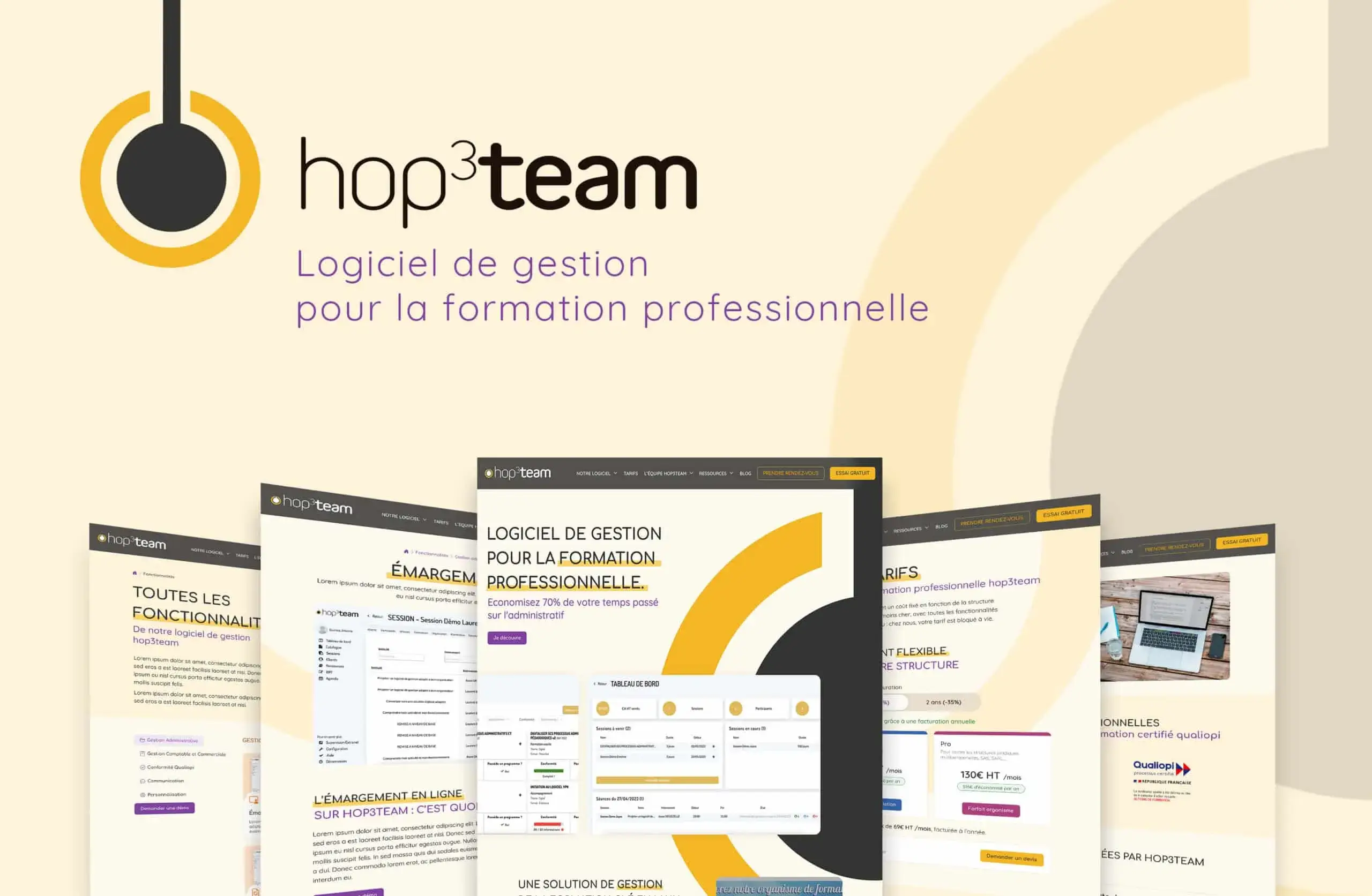 Redesign site Hop3Team